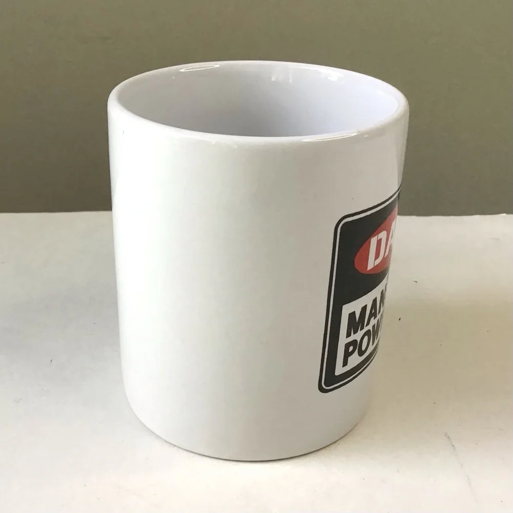 Vintage DANGER Man With Power Tools Coffee Cup Mug By Split Tee